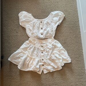 Eberjey Button-Down Top and Skirt Set